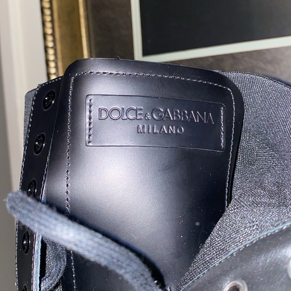 BNWT DESIGNER DOLCE & GABBANA STIVALETTO ANTIK + MAGLINA LOGO BOOT, NERO COLOR - Picture 7 of 13